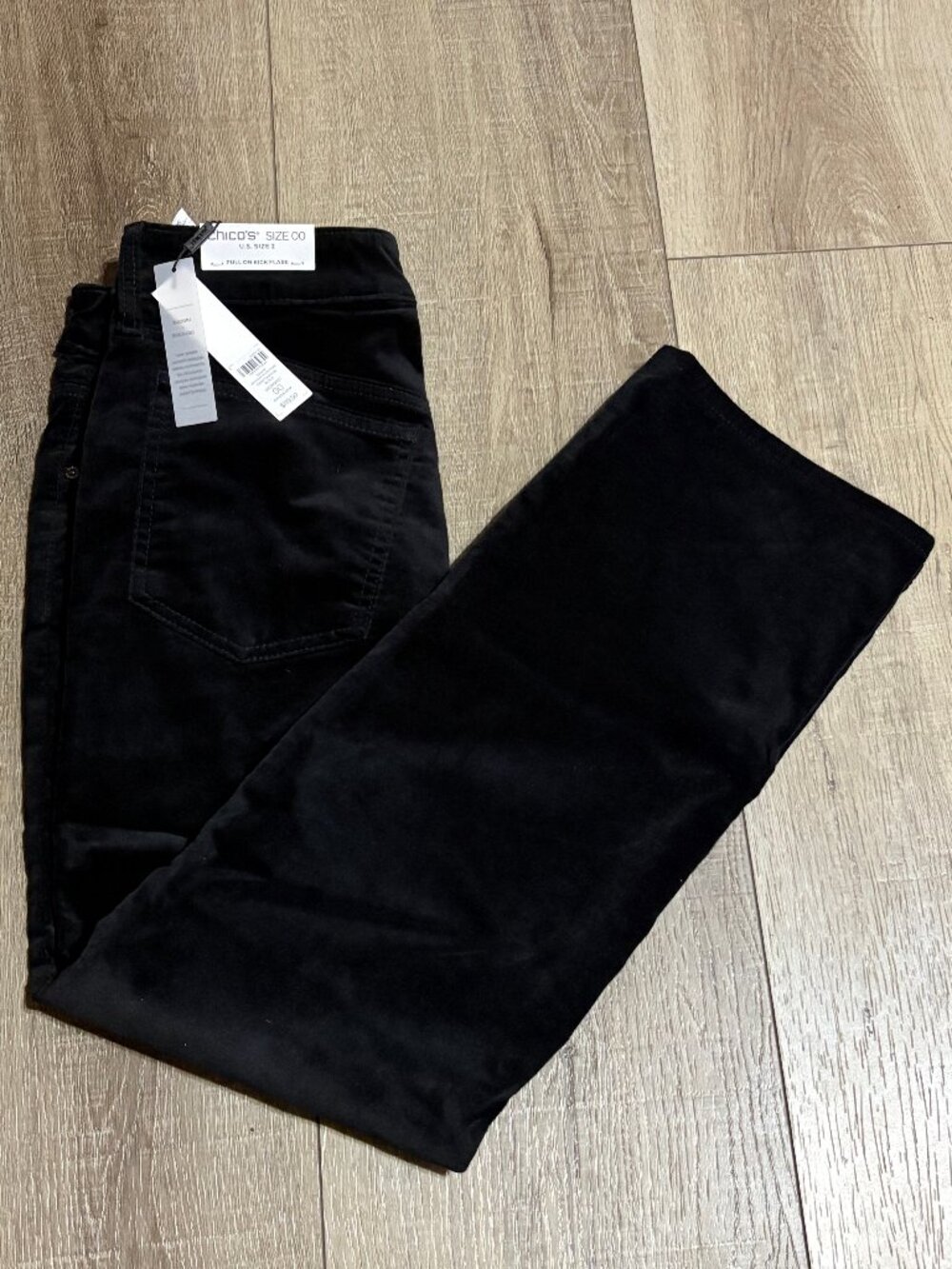 NWT Chico's Kick Flare Pants Size 00 = Size 2 Velveteen